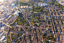 Vue oblique de Quartier Süd in Ludwigshafen am Rhein dans le département Rhénanie-Palatinat, Allemagne