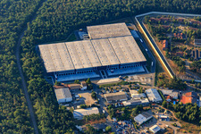 Vue aérienne de A + P Logistic GmbH à Schifferstadt dans le département Rhénanie-Palatinat, Allemagne