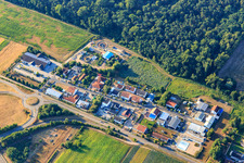 Vue aérienne de Zone industrielle An den Gewerbewiesen à Hanhofen dans le département Rhénanie-Palatinat, Allemagne