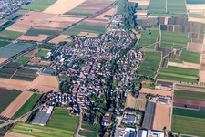 Vue aérienne de (Palatinat) à Weingarten dans le département Rhénanie-Palatinat, Allemagne