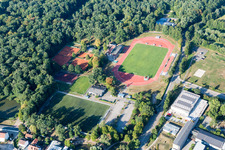 Vue aérienne de Stade Bienwald à Kandel dans le département Rhénanie-Palatinat, Allemagne