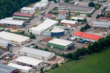 Vue aérienne de Zone commerciale Est à le quartier Herxheim in Herxheim bei Landau dans le département Rhénanie-Palatinat, Allemagne