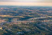 Vue d'oiseau de Pirmasens dans le département Rhénanie-Palatinat, Allemagne