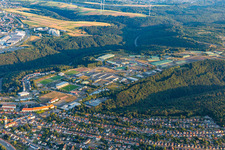 Pirmasens dans le département Rhénanie-Palatinat, Allemagne vu d'un drone