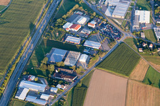Vue aérienne de Kömmerling à le quartier Staffelhof in Petersberg dans le département Rhénanie-Palatinat, Allemagne