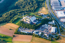 Vue aérienne de Incinération des déchets à le quartier Fehrbach in Pirmasens dans le département Rhénanie-Palatinat, Allemagne
