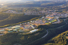 Vue aérienne de Bundeswehr à Pirmasens dans le département Rhénanie-Palatinat, Allemagne