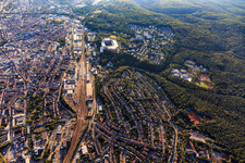 Kaiserslautern dans le département Rhénanie-Palatinat, Allemagne hors des airs