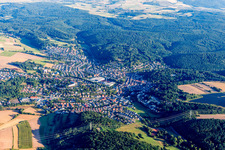 Vue aérienne de Otterberg dans le département Rhénanie-Palatinat, Allemagne