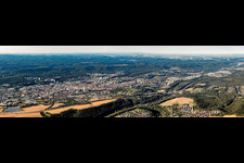 Vue aérienne de Panorama à Kaiserslautern dans le département Rhénanie-Palatinat, Allemagne