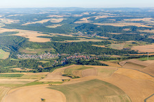 Vue aérienne de Odenbach dans le département Rhénanie-Palatinat, Allemagne