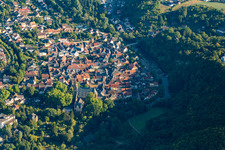 Vue aérienne de Meisenheim dans le département Rhénanie-Palatinat, Allemagne