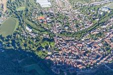 Meisenheim dans le département Rhénanie-Palatinat, Allemagne d'en haut