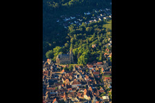 Vue aérienne de Église protestante Meisenheim à Meisenheim dans le département Rhénanie-Palatinat, Allemagne