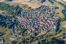 Vue aérienne de Rehborn dans le département Rhénanie-Palatinat, Allemagne