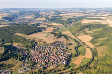 Vue aérienne de Rehborn dans le département Rhénanie-Palatinat, Allemagne