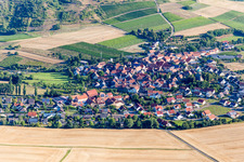 Vue aérienne de Duchroth dans le département Rhénanie-Palatinat, Allemagne
