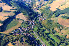 Vue aérienne de Mannweiler-Cölln dans le département Rhénanie-Palatinat, Allemagne