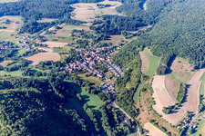 Mannweiler-Cölln dans le département Rhénanie-Palatinat, Allemagne d'en haut