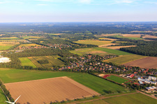 Vue aérienne de Quartier de Schwarzer Kamp à le quartier Wagenhorst in Embsen dans le département Basse-Saxe, Allemagne