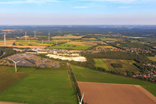 Vue aérienne de Gipswerk Embsen GmbH à le quartier Wagenhorst in Embsen dans le département Basse-Saxe, Allemagne