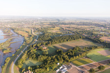 Vue aérienne de Réserve naturelle à Zollenspieker dans le département Hambourg, Allemagne