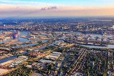 Photographie aérienne de Port à Hamburg dans le département Hambourg, Allemagne