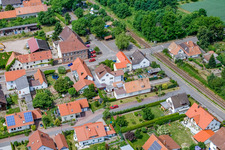 Photographie aérienne de Passage à niveau Hauptstr à Barbelroth dans le département Rhénanie-Palatinat, Allemagne