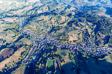 Vue aérienne de Quartier Gronau in Bensheim dans le département Hesse, Allemagne