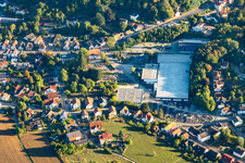 Vue aérienne de Travaux de pierres naturelles Destag à le quartier Reichenbach in Lautertal dans le département Hesse, Allemagne