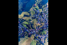 Vue aérienne de Quartier Brandau in Modautal dans le département Hesse, Allemagne
