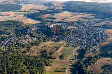 Photographie aérienne de Château de Lichtenberg à le quartier Niedernhausen in Fischbachtal dans le département Hesse, Allemagne