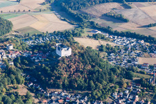 Château de Lichtenberg à le quartier Niedernhausen in Fischbachtal dans le département Hesse, Allemagne d'en haut