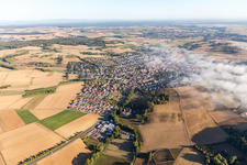 Photographie aérienne de Groß-Bieberau dans le département Hesse, Allemagne