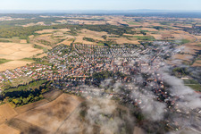 Vue oblique de Groß-Bieberau dans le département Hesse, Allemagne