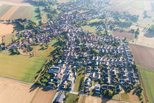 Vue oblique de Quartier Habitzheim in Otzberg dans le département Hesse, Allemagne