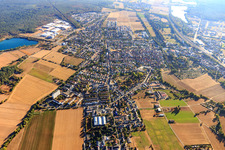 Vue aérienne de Vue de la ville depuis le sud-ouest à Babenhausen dans le département Hesse, Allemagne