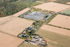 Vue aérienne de Seligenstadt dans le département Hesse, Allemagne
