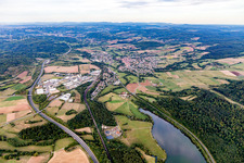 Vue aérienne de Steinau an der Straße dans le département Hesse, Allemagne