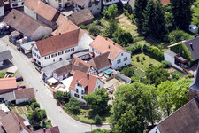 Photographie aérienne de Kirchstr à le quartier Rechtenbach in Schweigen-Rechtenbach dans le département Rhénanie-Palatinat, Allemagne
