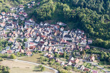 Vue oblique de Quartier Oberlauda in Lauda-Königshofen dans le département Bade-Wurtemberg, Allemagne