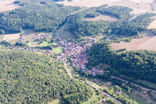 Vue aérienne de Quartier Kupprichhausen in Boxberg dans le département Bade-Wurtemberg, Allemagne