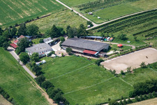 Photographie aérienne de Heidbrunnerhof à Oberotterbach dans le département Rhénanie-Palatinat, Allemagne