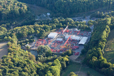 Vue aérienne de Location de grues Mayer à le quartier Obergimpern in Bad Rappenau dans le département Bade-Wurtemberg, Allemagne
