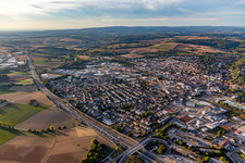 Vue aérienne de Sinsheim dans le département Bade-Wurtemberg, Allemagne