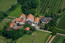 Vue aérienne de Moulin sur l'Erlenbach à Winden dans le département Rhénanie-Palatinat, Allemagne