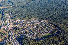 Vue aérienne de Zone d'implantation et infrastructures à le quartier Kleinottweiler in Bexbach dans le département Sarre, Allemagne