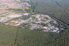 Vue aérienne de Zone industrielle sud à Haßloch dans le département Rhénanie-Palatinat, Allemagne