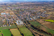 Vue aérienne de Quartier Bad Langenbrücken in Bad Schönborn dans le département Bade-Wurtemberg, Allemagne