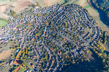 Vue aérienne de Quartier Dühren in Sinsheim dans le département Bade-Wurtemberg, Allemagne